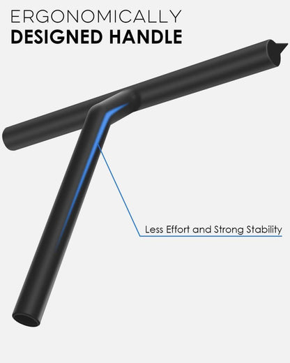 Multifunctional Silicone Shower Scraper with Hook for Windows, Shower Door and Car Window, Black V1188-MS-325-1437
