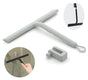 Silicone shower scraper with hook for windows shower door and car window, gray V1188-MS-325-1438