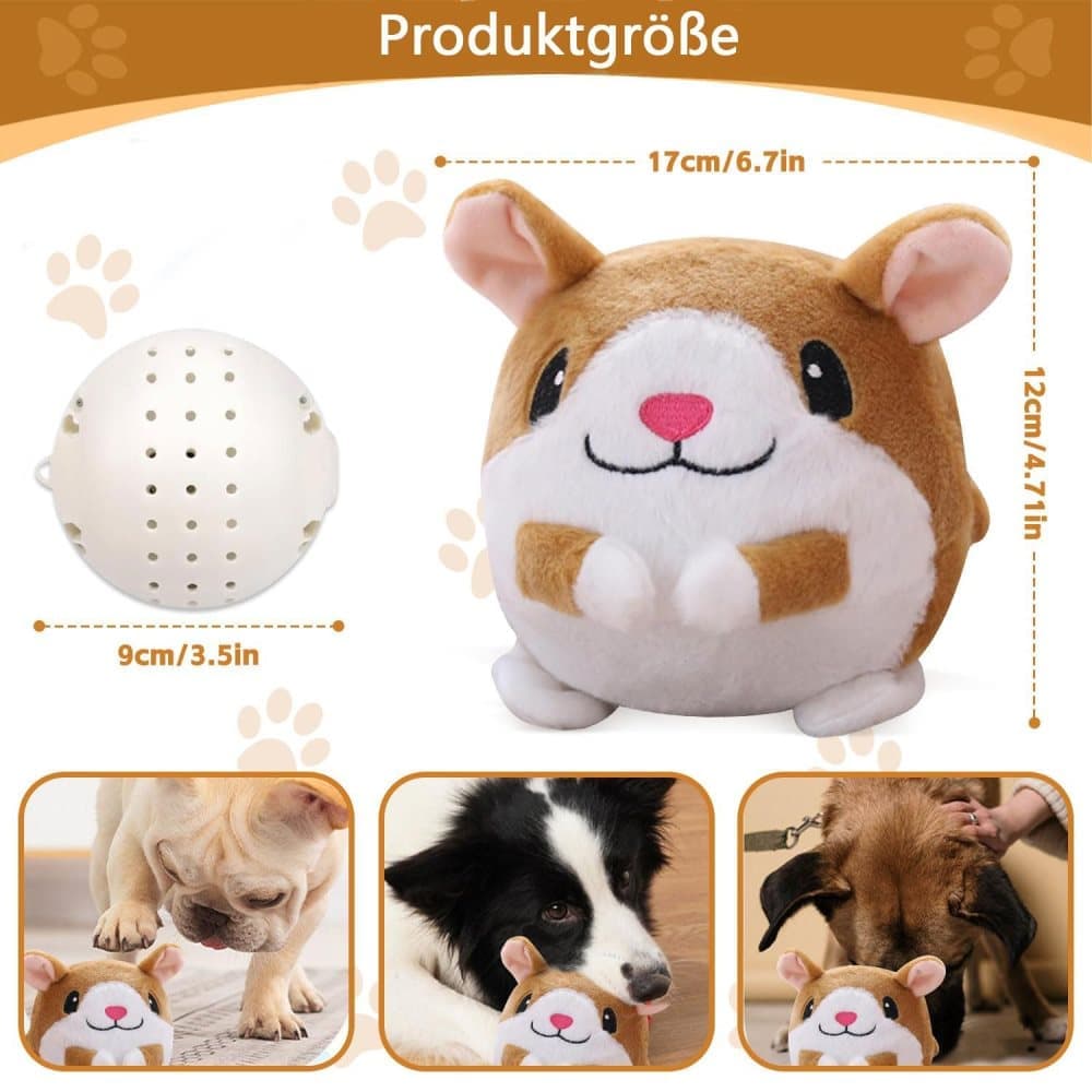 Durable Interactive Plush Dog Toy with Ball, Perfect for Training V1188-MS-325-1441