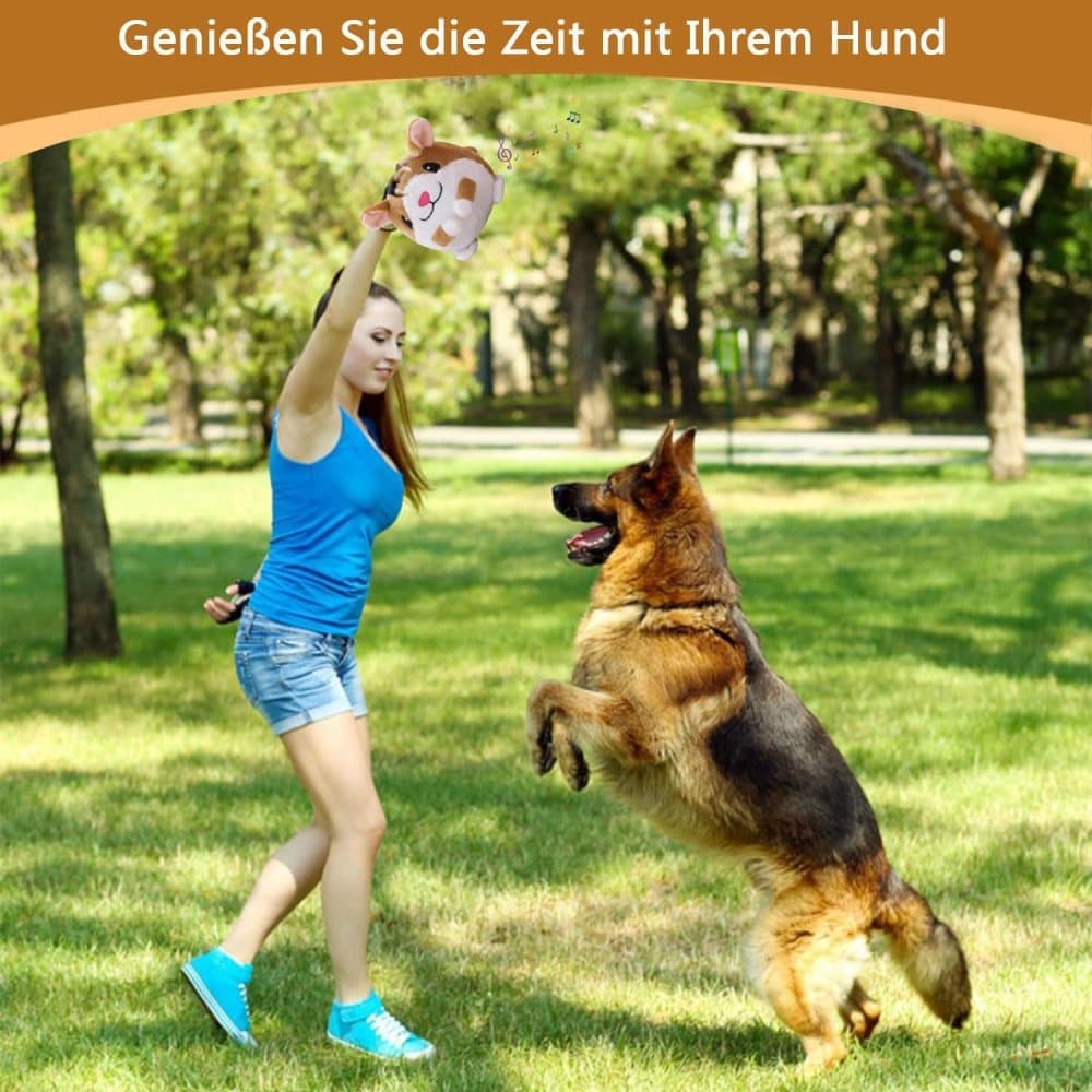 Durable Interactive Plush Dog Toy with Ball, Perfect for Training V1188-MS-325-1441