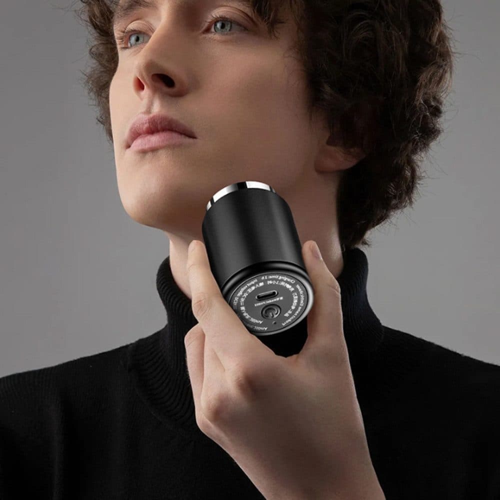 Electric Shaver Mini for Men, Travel & Everyday Use, Compatible with Braun, Gray V1188-MS-325-1443