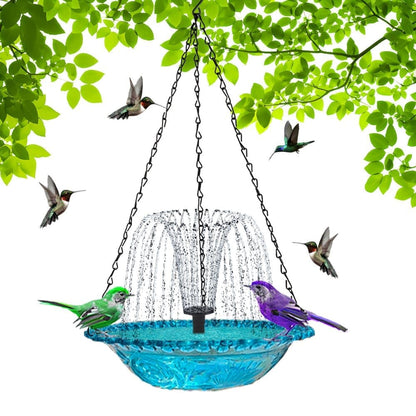 Solar Powered Bird Bath Fountain for Garden and Outdoors, Automatic Solar Water Feature, Decorative Bird V1188-MS-325-1462
