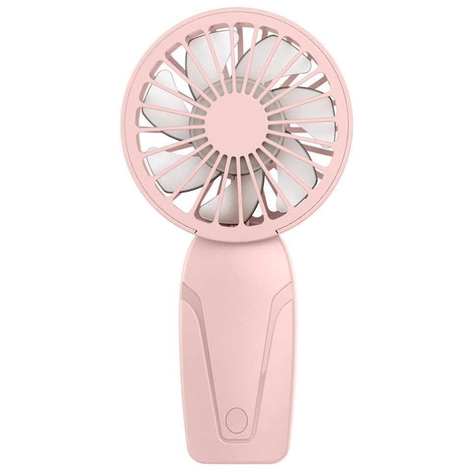 Portable Mini Hand Fan USB Rechargeable with 3 Speeds, Quiet Handheld Fan, Pink V1188-MS-325-1471