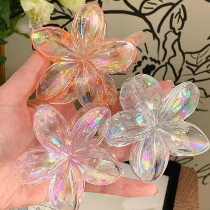 6-Pack Non-Slip Flower Hair Clips, with Flowers V1188-MS-325-1477