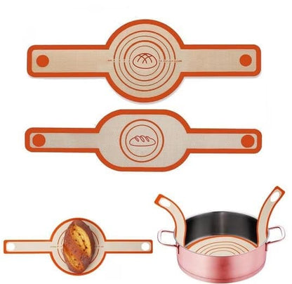 2-Pack Nonstick Silicone Baking Mat with Long Handles, Red V1188-MS-325-1485