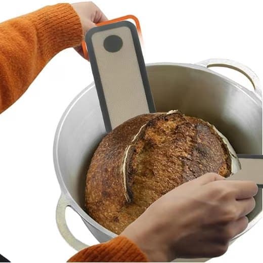 2-Pack Nonstick Silicone Baking Mat with Long Handles, Gray V1188-MS-325-1486
