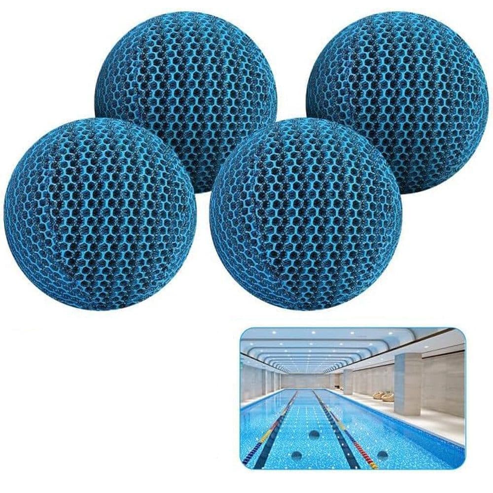 4-Pack 7 cm Reusable Filter Balls for Hot Tub and Pool Cleaning, Effective Suction V1188-MS-325-1492