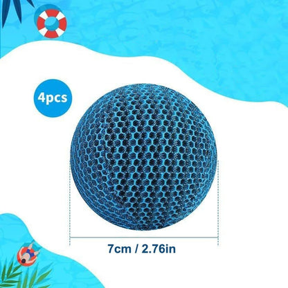 4-Pack 7 cm Reusable Filter Balls for Hot Tub and Pool Cleaning, Effective Suction V1188-MS-325-1492