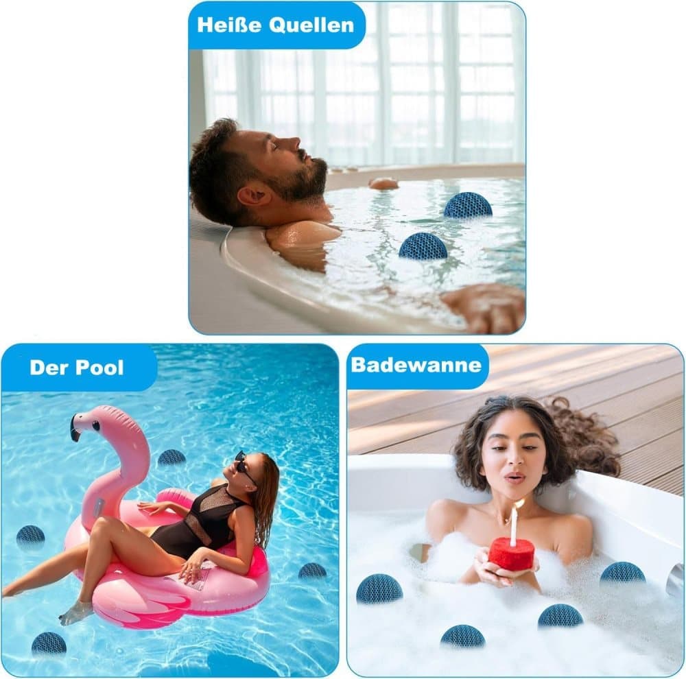 4-Pack 7 cm Reusable Filter Balls for Hot Tub and Pool Cleaning, Effective Suction V1188-MS-325-1492