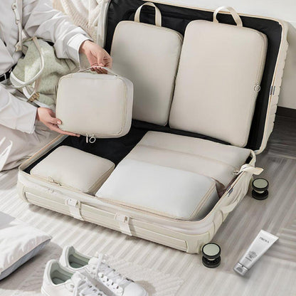 6-Piece Waterproof Travel Storage Bags Organizer, Blue, Compatible with Suitcase V1188-MS-325-1497