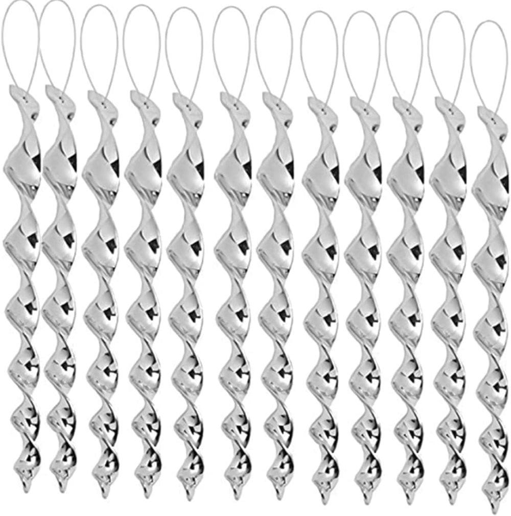 30-Pack Silver Bird Repellent Spiral Scarecrow, UV Resistant for Garden and Terrace, 30 cm V1188-MS-325-1500