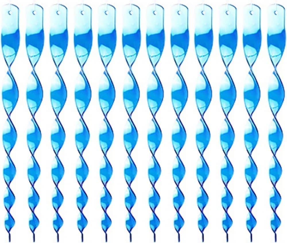 30-Pack Blue Bird Repellent Spiral Reflective Scarecrow, UV Resistant for Garden and Terrace, 30 cm V1188-MS-325-1501