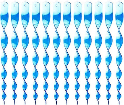 30-Pack Blue Bird Repellent Spiral Reflective Scarecrow, UV Resistant for Garden and Terrace, 30 cm V1188-MS-325-1501