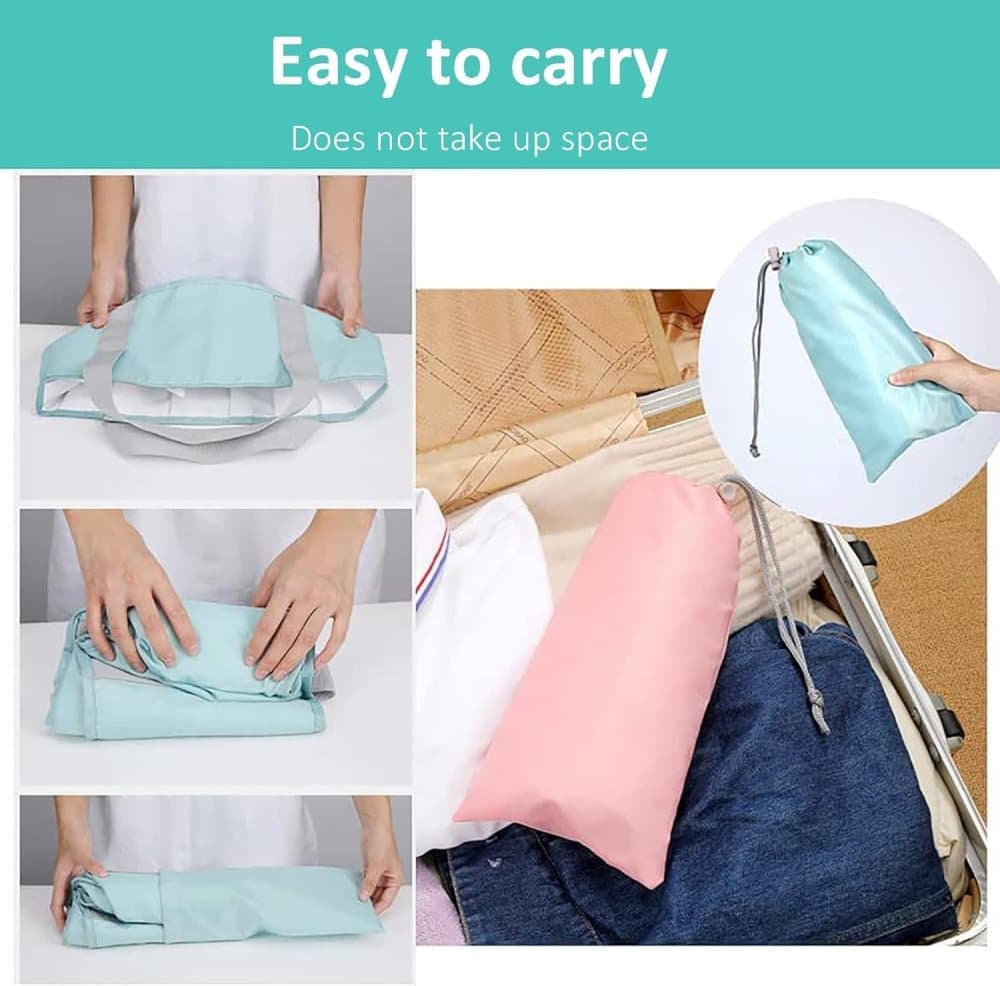 Foldable Foot Bath Tub 30x36cm, Blue, Portable for Home Travel Camping Spa Care, with Non-Slip Design V1188-MS-325-1505