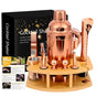 12-Piece Stainless Steel Cocktail Set with Bamboo Stand, Gold, Perfect Gift for Home Bar V1188-MS-325-1514
