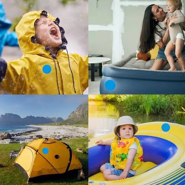 20 pcs PVC Pool Repair Kit, Self-Adhesive Waterproof Patches for Pools and Inflatables V1188-MS-325-1523