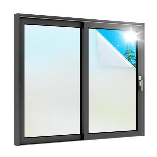 Frosted window film 60cmx5m, self-adhesive opaque privacy film with UV protection for bathrooms and offices, V1188-MS-325-1528