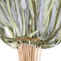 30 Pack Green Satin & Lace Ribbon Wands for Wedding Party Decor, 30cm V1188-MS-325-1545