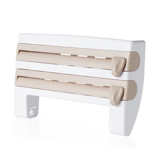 Foil cutter wall holder for plastic and aluminum foil, multifunctional kitchen paper holder, no drilling V1188-MS-325-1553