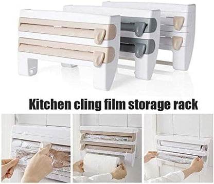 Foil Cutter with Wall Holder for Plastic and Aluminum Foil, 39x10x24cm, Gray V1188-MS-325-1554