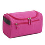 Waterproof makeup bag with 3 compartments and handle, hanging toiletry bag for men and women, red V1188-MS-325-1558