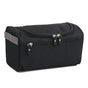 Waterproof makeup bag with 3 compartments and handle, hanging toiletry bag for men and women, Black V1188-MS-325-1559