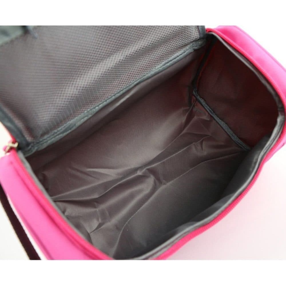 Waterproof makeup bag with 3 compartments and handle, hanging toiletry bag for men and women, Black V1188-MS-325-1559