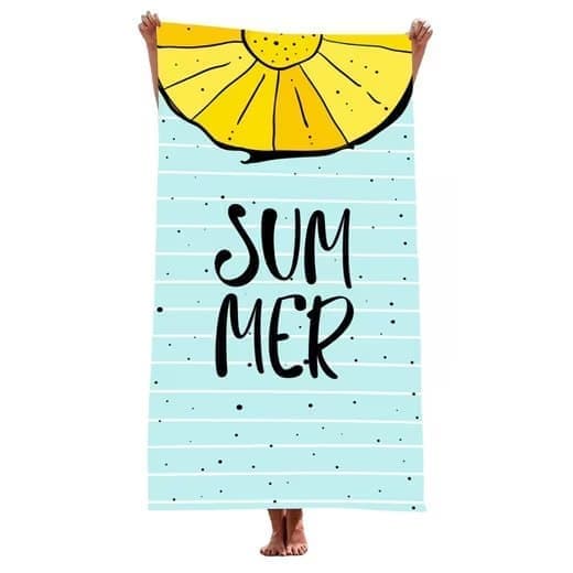 XXL Microfiber Beach Towel, Quick-Drying Lightweight Bath Towel for Beach, 70x140 cm V1188-MS-325-1564
