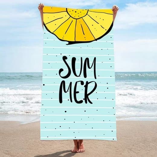XXL Microfiber Beach Towel, Quick-Drying Lightweight Bath Towel for Beach, 70x140 cm V1188-MS-325-1564