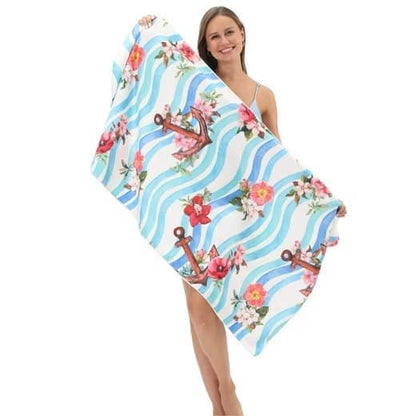 XXL Microfiber Beach Towel, Quick-Drying Lightweight Bath Towel for Beach, 70x140 cm V1188-MS-325-1566