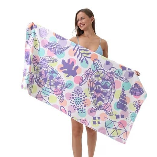 XXL Microfiber Beach Towel, Quick-Drying Lightweight Bath Towel for Beach, 70x140 cm V1188-MS-325-1567