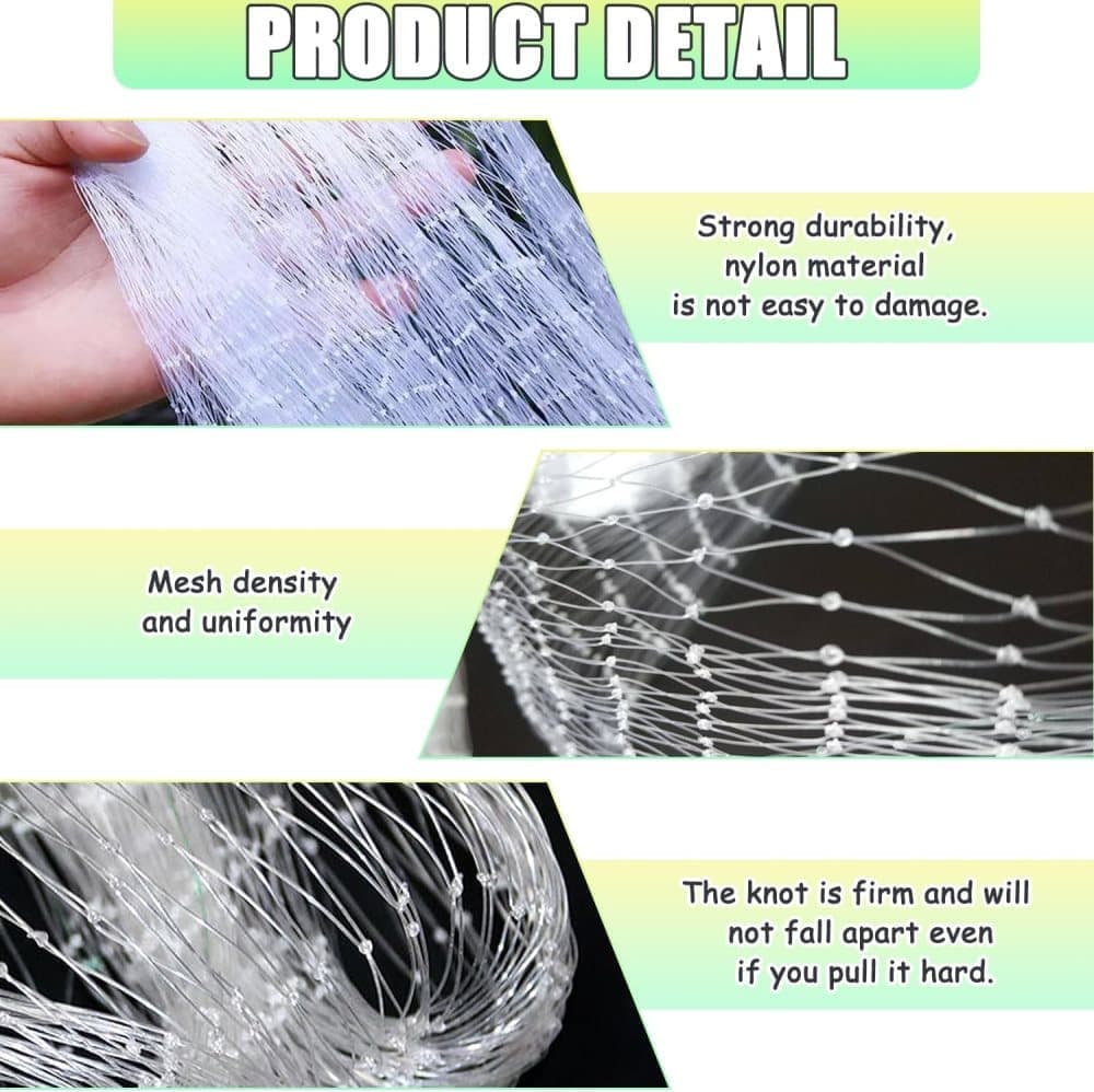 1 Pack Cat Protection Net for Balconies and Windows, Compatible with Cats, 6M x 3M V1188-MS-325-1575