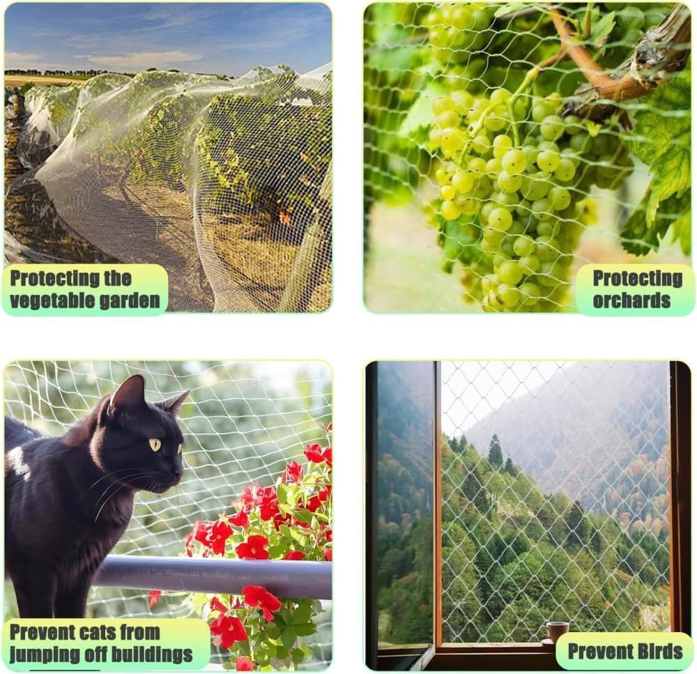 1 Pack Cat Protection Net for Balconies and Windows, Compatible with Cats, 6M x 3M V1188-MS-325-1575