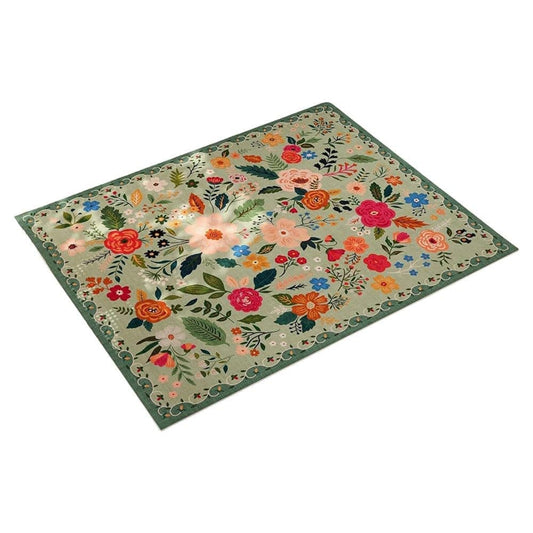 Non-slip Bohemian Floral Doormat Absorbent Dirt-Resistant Machine Washable for Bathroom Hallway and Kitchen, V1188-MS-325-1578