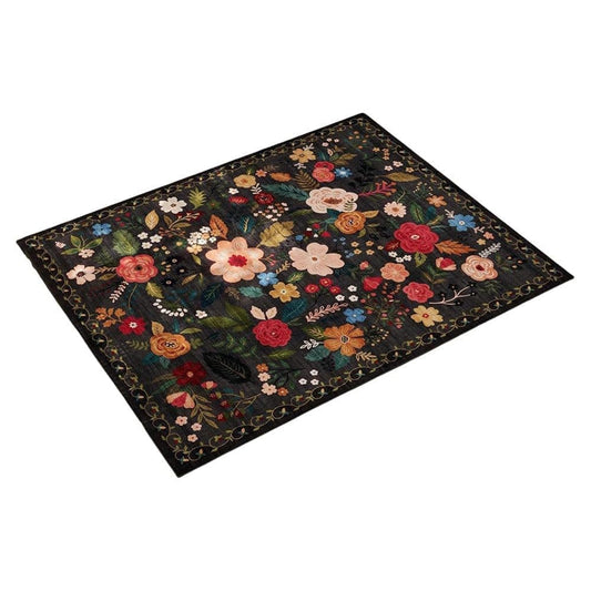 Bohemian Floral Doormat Non-slip Absorbent Dirt-Resistant Machine Washable for Bathroom Hallway and Kitchen, V1188-MS-325-1585