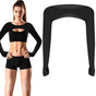 Breathable quick-dry arm warmers with shoulder protection and thumb holes, Black V1188-MS-325-1597