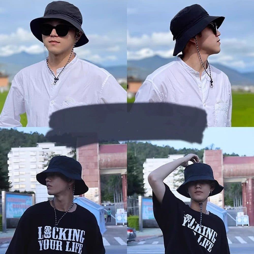 Foldable Waterproof Fisherman Hat Unisex Quick-Drying Sun Protection Summer Outdoor, Dark Green V1188-MS-325-1606