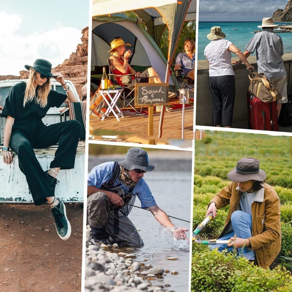 Foldable Waterproof Fisherman Hat Unisex Quick-Drying Sun Protection Summer Outdoor Hat, Dark Gray V1188-MS-325-1608