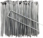 100 pcs U-shaped garden anchor pegs, 150mm, silver V1188-MS-325-1610