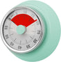 60 Minute Mechanical Kitchen Timer with Magnet, Stainless Steel, Green, 3.6 x 7.3cm V1188-MS-325-1614