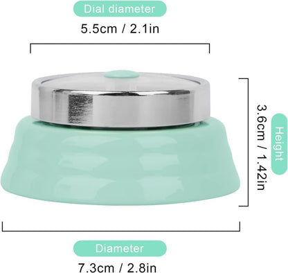 60 Minute Mechanical Kitchen Timer with Magnet, Stainless Steel, Green, 3.6 x 7.3cm V1188-MS-325-1614