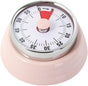 Mechanical Kitchen Timer 60 min with Magnet, Stainless Steel Pink, 3.6 x 7.3cm V1188-MS-325-1617
