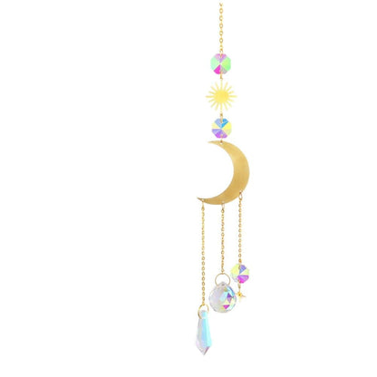 6 inches rainbow refractive prism suncatcher, crystal sun reflecting decoration, , 6 inches V1188-MS-325-1620