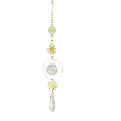 6 inches rainbow refractive prism suncatcher crystal decoration, 15 cm V1188-MS-325-1621