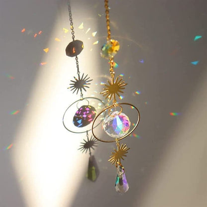 6 inches rainbow refractive prism suncatcher crystal decoration, 15 cm V1188-MS-325-1621