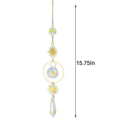 6 inches rainbow refractive prism suncatcher crystal decoration, 15 cm V1188-MS-325-1621