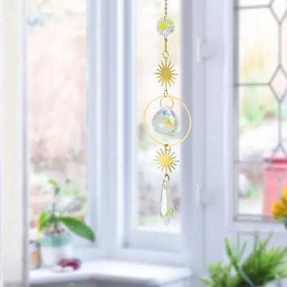 6 inches rainbow refractive prism suncatcher crystal decoration, 15 cm V1188-MS-325-1621