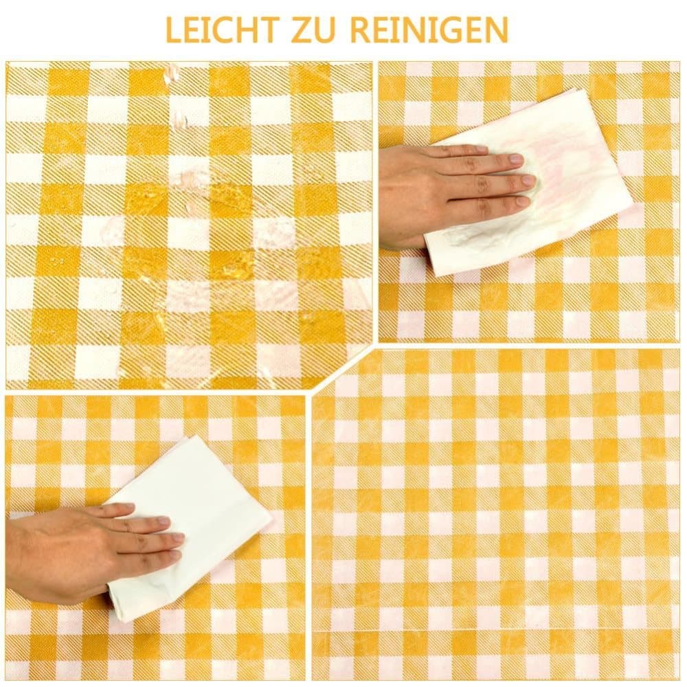 1 Waterproof Picnic Mat with Carrying Handle, Foldable for Camping Beach Park, Yellow, 150x200cm V1188-MS-325-1622