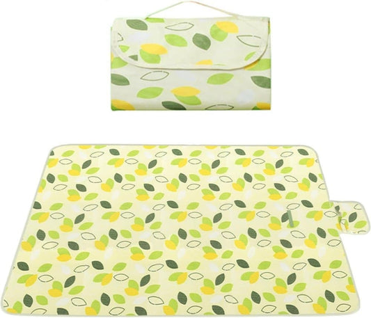 Waterproof Picnic Mat 200x200cm, Foldable with Carrying Handle, Durable for Camping Beach Park Outdoor V1188-MS-325-1624