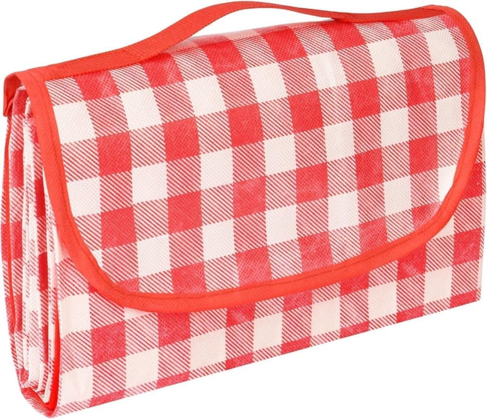 Waterproof Picnic Mat Foldable with Carrying Handle for Camping Beach Park Outdoor, Durable, 150x200cm, Pink V1188-MS-325-1626